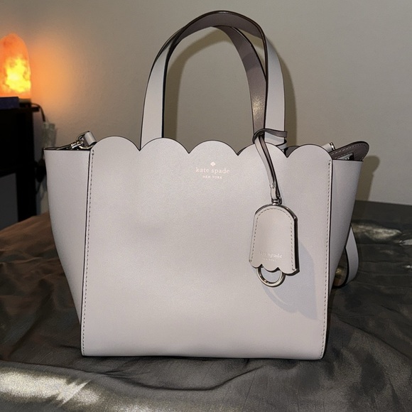 kate spade Handbags - Kate Spade Scalloped Mini Lavender Crossbody Tote Bag